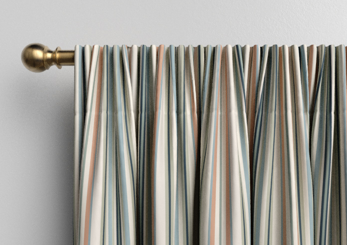 The British Stripe Co. Elizabeth, Polzeath No.1 - Made to Measure Curtains - Image 9